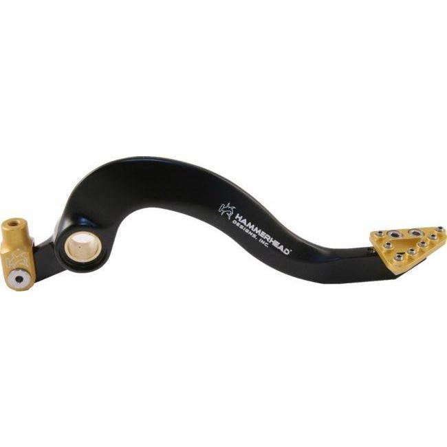 HammerHead ハマーヘッド 鍛造 ブレーキペダル ラージアルミティップ ブレーキティップカラー：ブルー / クレビスカラー：レッド RMZ250 SUZUKI スズキ 足回り_1