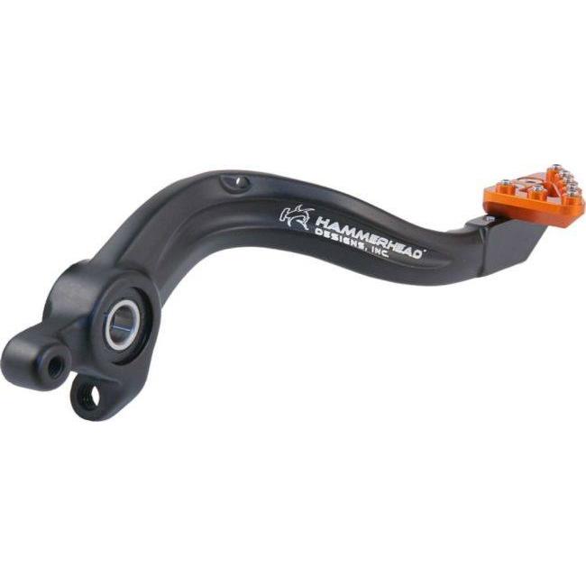 HammerHead ハマーヘッド 鍛造 ブレーキペダル ラージアルミティップ クレビス無し ブレーキティップカラー：レッド KTM ステップ 足回り_1