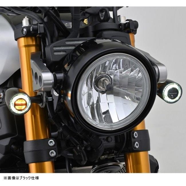 HIGHSIDER LEDホワイトポジションフロントウインカーロケットクラシック DAYTONA（デイトナ） 【Highsider：ハイサイダー】 LEDウィンカー