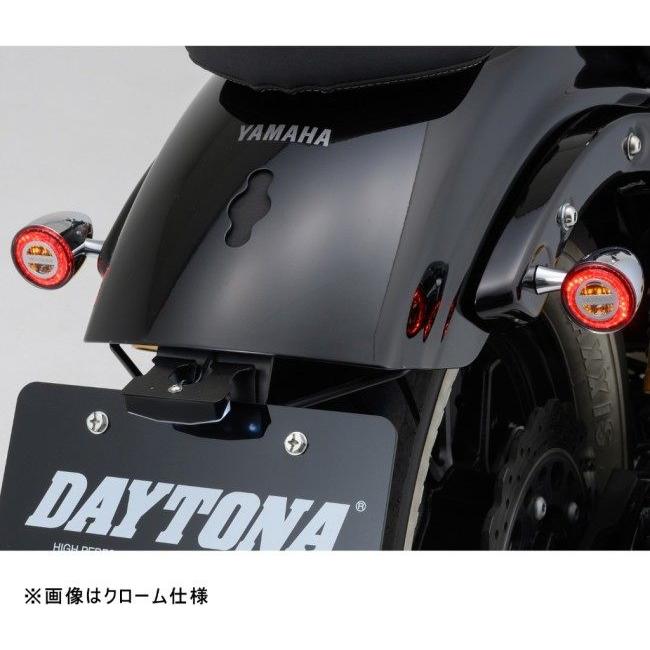DAYTONA デイトナ 【Highsider：ハイサイダー】 LEDウィンカー ロケット・ブレット タイプ：テールランプ一体リアウインカー / カラー：クローム ウインカーの画像