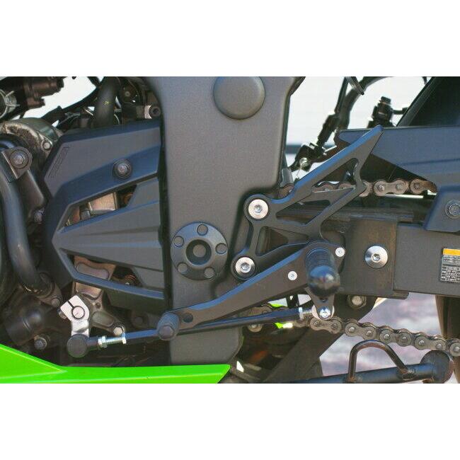 WR’S ダブルアールズ バトルステップ 1ポジションタイプ カラー：ブラックアルマイト Ninja250R Ninja250 Z250 KAWASAKI カワサキ バックステップ ステップ_1