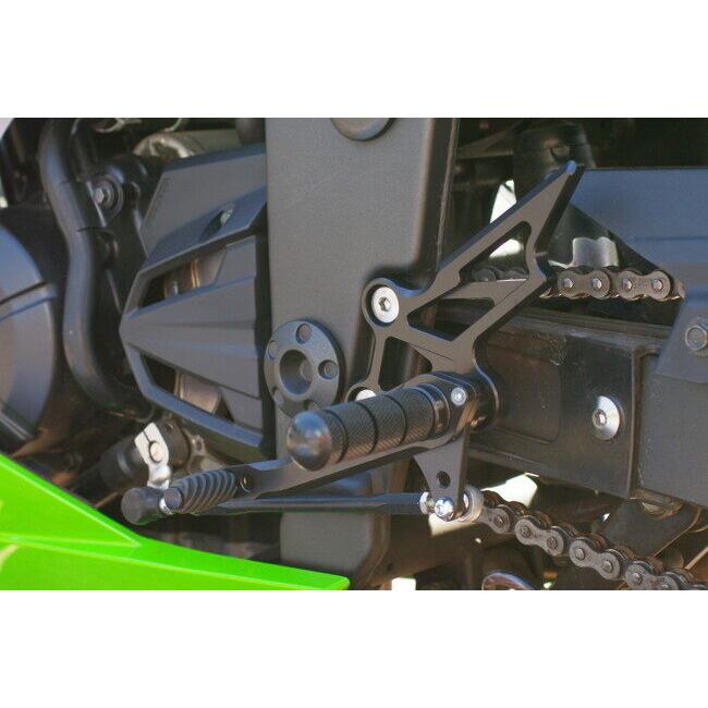 WR’S ダブルアールズ バトルステップ 1ポジションタイプ カラー：ブラックアルマイト Ninja250R Ninja250 Z250 KAWASAKI カワサキ バックステップ ステップ_2