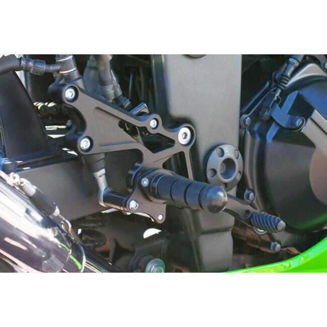 WR’S ダブルアールズ バトルステップ 1ポジションタイプ カラー：ブラックアルマイト Ninja250R Ninja250 Z250 KAWASAKI カワサキ バックステップ ステップ_4