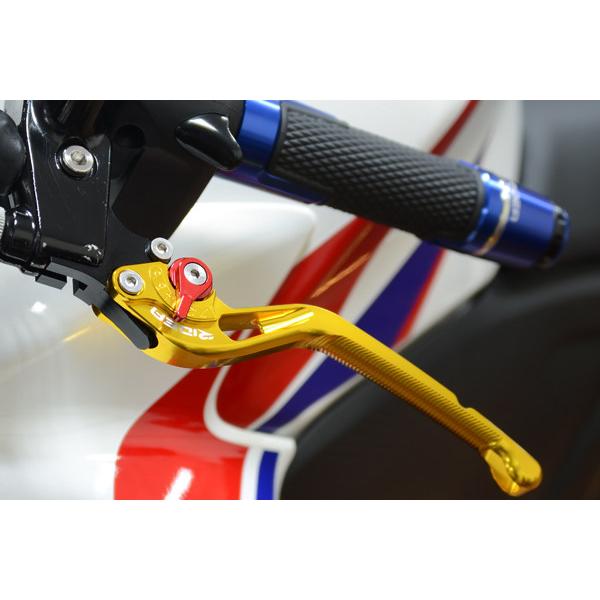 RIDEA リデア アジャストクラッチレバー レバー本体カラー：レッド / アジャストカラー：ゴールド SUZUKI スズキ ブレーキ・クラッチレバーセット ハンドル | RIDEA | 02