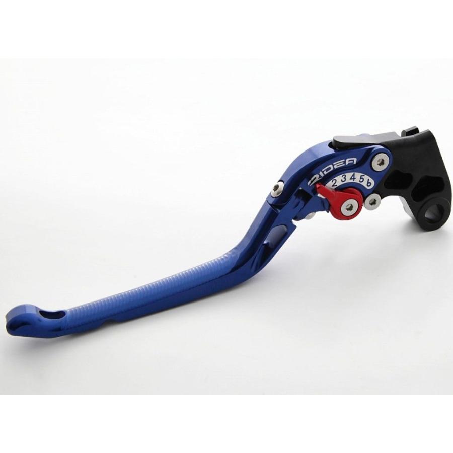 RIDEA リデア 可倒式アジャストブレーキレバー レバー本体カラー：ブルー / 左側 アジャストカラー：ゴールド TRICITY 125 YAMAHA ヤマハ ハンドル周辺パーツ | RIDEA
