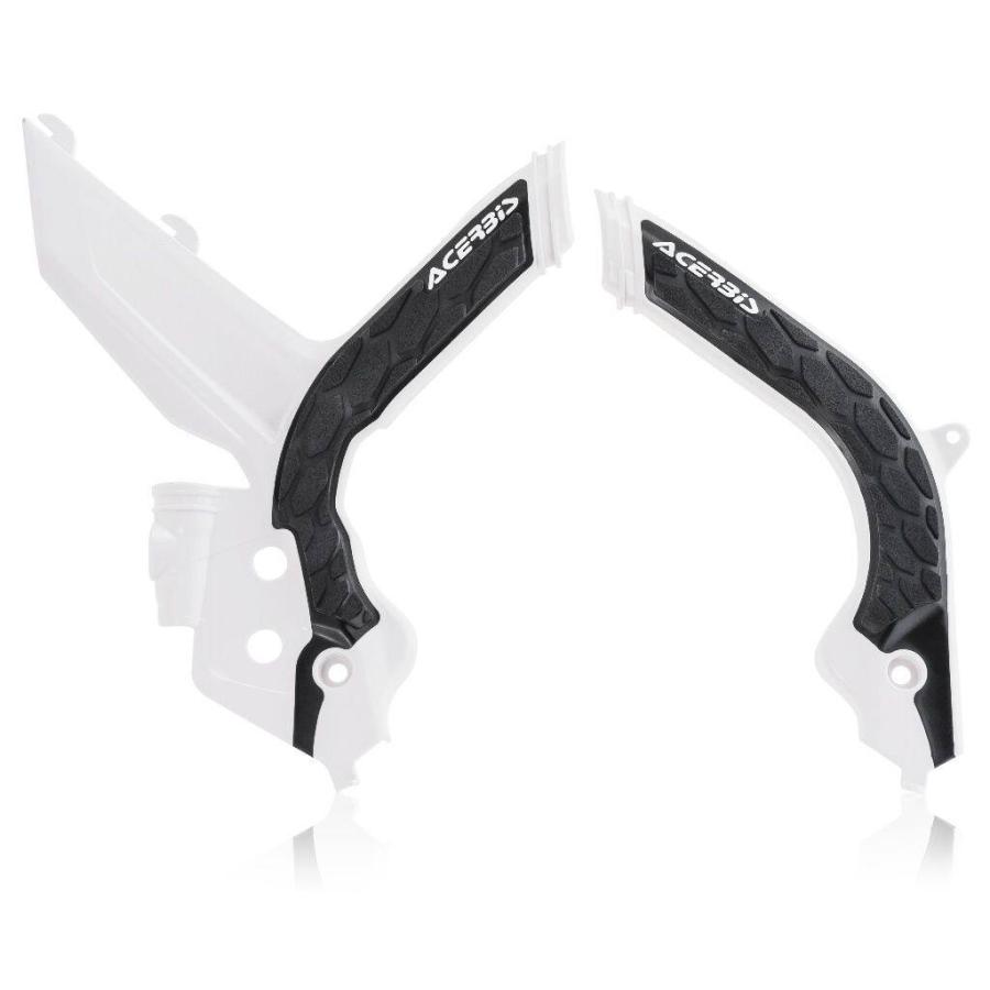 ACERBIS アチェルビス X-GRIP FRAME PROTECTOR COLOR：237 - white/black EXC 150 TPI 250 300 EXC-F 350 450 500 XC-W XCF-W KTM フレームカバー フレーム | ACERBIS