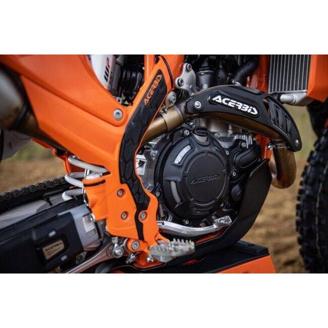 ACERBIS アチェルビス X-GRIP FRAME PROTECTOR COLOR：237 - white/black EXC 150 TPI 250 300 EXC-F 350 450 500 XC-W XCF-W KTM フレームカバー フレーム | ACERBIS | 01