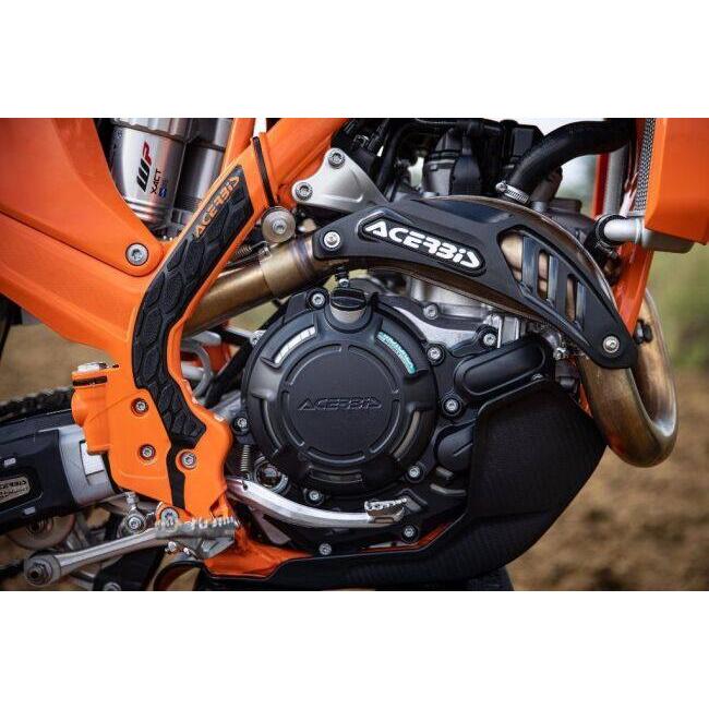 ACERBIS アチェルビス X-GRIP FRAME PROTECTOR COLOR：237 - white/black EXC 150 TPI 250 300 EXC-F 350 450 500 XC-W XCF-W KTM フレームカバー フレーム | ACERBIS | 02
