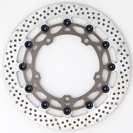 SUNSTAR サンスター ワークスエキスパンド フロントディスクローター フローティングタイプ：フルフローティング / フローティングピンカラー：ブルー 左用 | SUNSTAR（バイク）