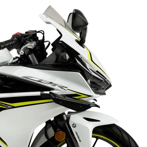CBR400R Puig サイドスポイラー Puig プーチ サイドダウンフォーススポイラー カラー：ブラック