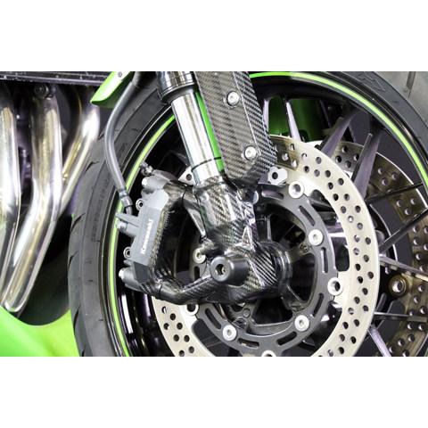 A-TECH（エーテック） フロントフォークキャリパーカバー タイプ：綾織