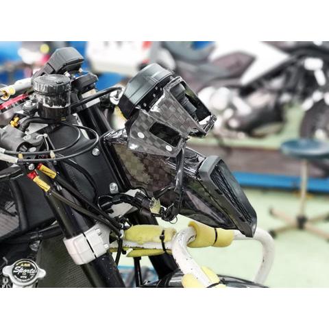 A-TECH エーテック ラムダクトSPL タイプ：平織ドライカーボン ZX-10R KAWASAKI カワサキ エアスクープ・エアダクト 外装_2