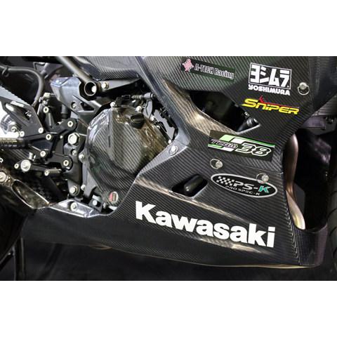 A-TECH エーテック レース用アンダーカウルSTD タイプ：FRP／白 Ninja 250 KAWASAKI カワサキ｜webike｜02