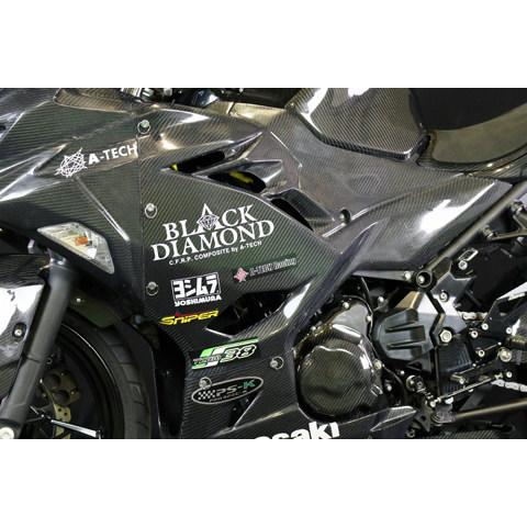 A-TECH エーテック ストリート用サイドカウルSTD タイプ：カーボン