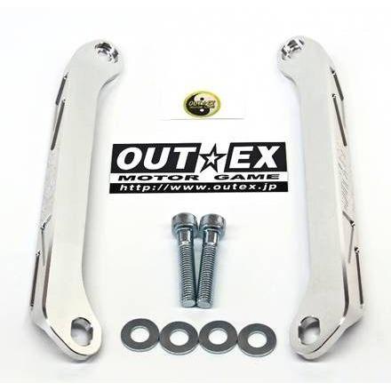 OUTEX アウテックス ステアリング ステムスタビライザー アルマイトカラー：クリアー CRF100F HONDA ホンダ フォークスタビライザー サスペンション 足回り