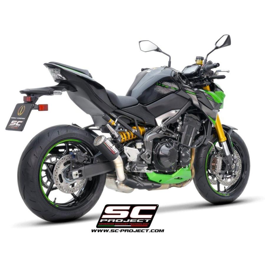 SC-PROJECT SCプロジェクト CR-T スリップオンサイレンサー＆フルチタンリンクパイプ【公道走行可】 本体材質：カーボン Z900 KAWASAKI カワサキ マフラー | SCーPROJECT
