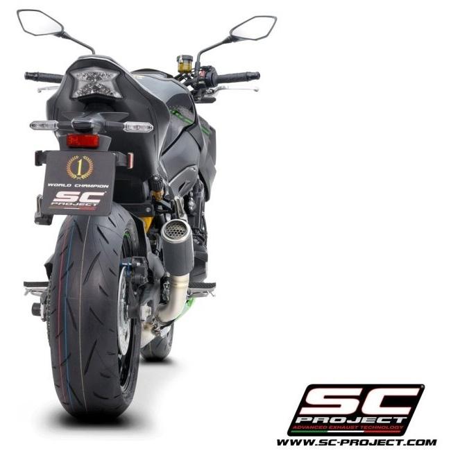SC-PROJECT SCプロジェクト CR-T スリップオンサイレンサー＆フルチタンリンクパイプ【公道走行可】 本体材質：カーボン Z900 KAWASAKI カワサキ マフラー | SCーPROJECT | 01
