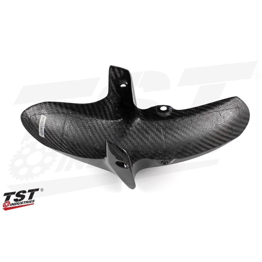 TST ティーエスティー ツイルカーボンファイバーフロントフェンダー YZF-R3 YAMAHA ヤマハ フロントフェンダー フェンダー関連 外装 | ブランド登録なし | 01