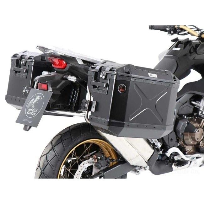 HEPCO＆BECKER ヘプコ＆ベッカー サイドケースホルダー＋Xplorer(Cutout)セット カラー：ブラック CRF1100L AfricaTwin Adventure Sports HONDA ホンダ_1