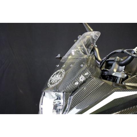 A-TECH エーテック エアロスクリーン スクリーン付属 スクリーンカラー：アクアパープル / タイプ：綾織ドライカーボン(DC) KATANA SUZUKI スズキ スクリーン_2