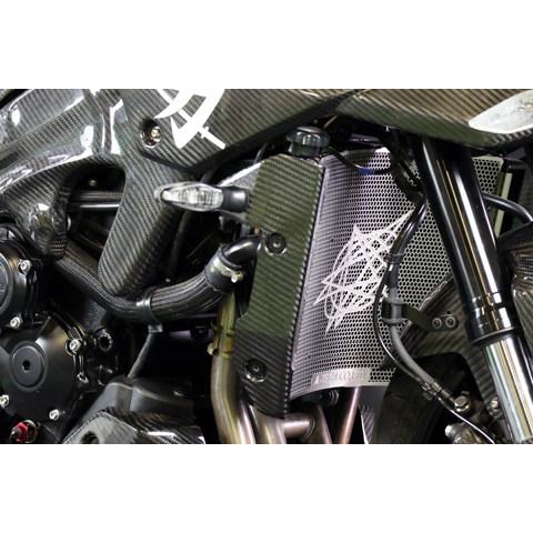 A-TECH エーテック ラジエターカバー タイプ：平織ドライカーボン(CDC) KATANA SUZUKI スズキ ラジエーター 冷却関連 エンジンの画像