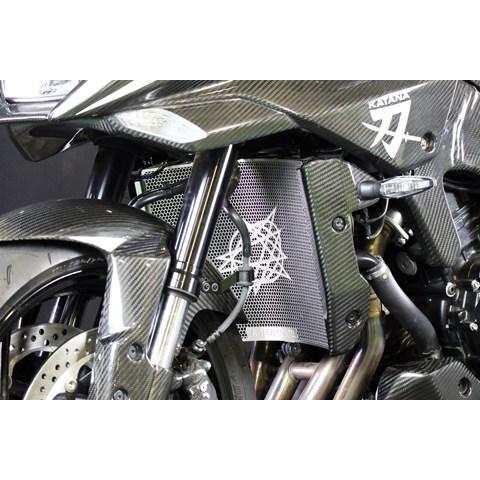 A-TECH エーテック ラジエターカバー タイプ：平織ドライカーボン(CDC) KATANA SUZUKI スズキ ラジエーター 冷却関連 エンジンの画像