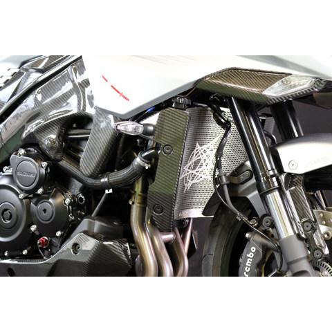 A-TECH エーテック ラジエターカバー タイプ：綾織ドライカーボン(DC) KATANA SUZUKI スズキ ラジエーター 冷却関連 エンジンの画像