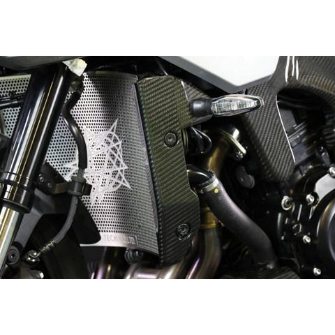 A-TECH エーテック ラジエターカバー タイプ：綾織ドライカーボン(DC