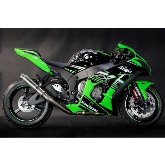 TRICKSTAR トリックスター レーシングスリップオンマフラー ショットガン タイプ：ブラックメッキ ZX-10R KAWASAKI カワサキ｜webike｜03