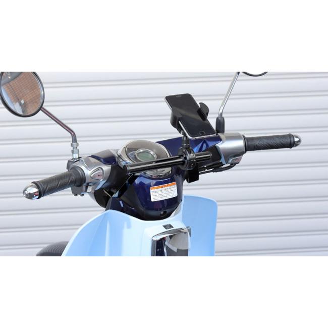 KIJIMA キジマ C125 ハンドルマウントステー BK JA48 JA58 JA71 カラー：ブラック スーパーカブC125 HONDA ホンダ マルチバー・マウントバー 電子機器類 | KIJIMA | 02