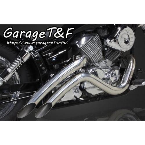 Garage Tamp;F Garage Tamp;F:ガレージ Tamp;F ベントマフラー タイプ2 表面仕上げ:バフ仕上げ ドラッグスター250 YAMAHA ヤマハ|ウェビック1号店|01