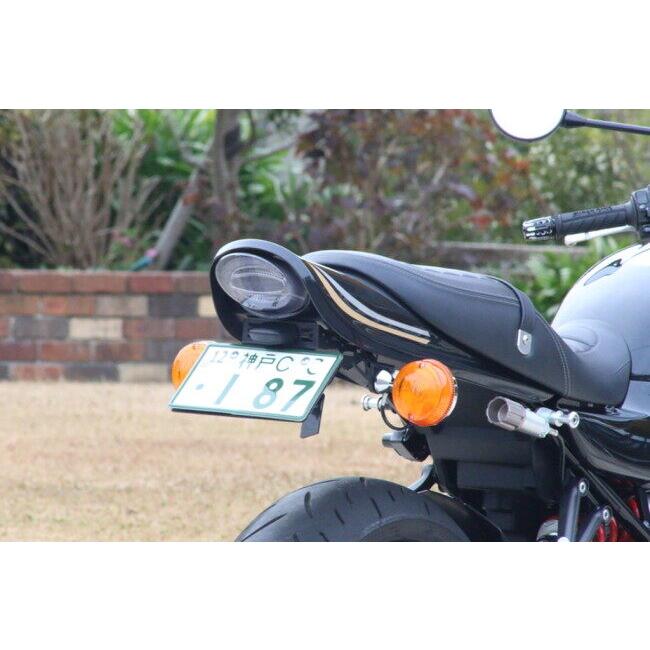 スモーク！カワサキ Z900RS テールランプ アワビテール 延長カラー進呈 PMC ピーエムシー LEDリングポジションテールランプ カラー：スモーク
