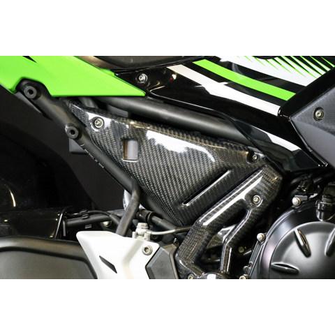 A-TECH エーテック サイドカバーSTD【左右セット】 タイプ：綾織カーボン(TC) / 表面仕上げ：クリア塗装無し NINJA650 KAWASAKI カワサキ カウル関連 外装_1