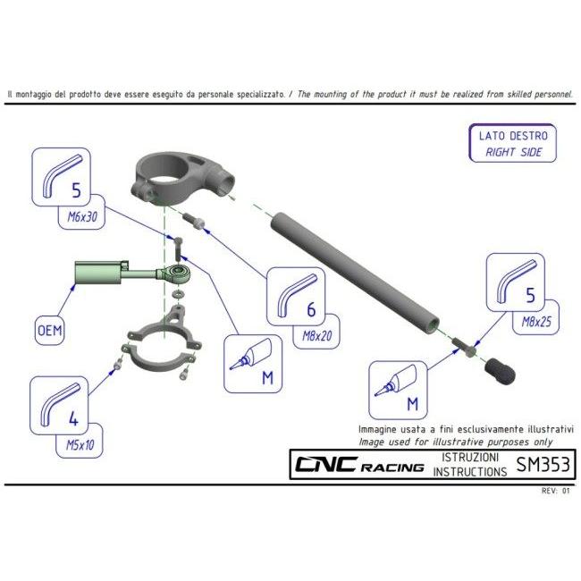 CNC Racing シーエヌシーレーシング セパレートハンドル ハンドルの画像
