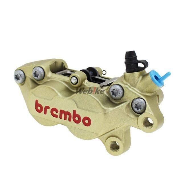 brembo ブレーキキャリパー P4 30/34 40mm 左右用（金/赤） brembo（ブレンボ） ブレーキキャリパー P4 30/34 40mm タイプ：右側用