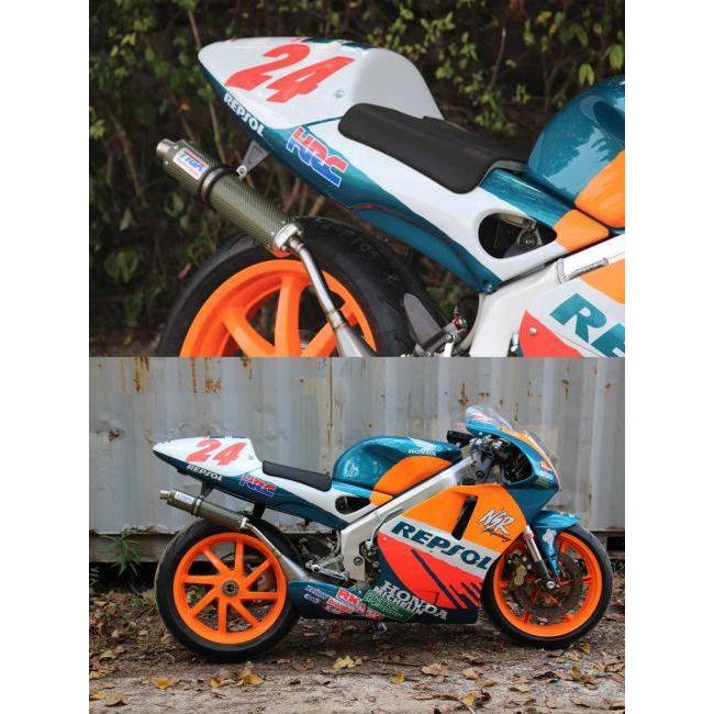 FRP製 NS-1用 耐久フルカウル オレンジ　Nタイプシート 純正テール用 TYGA Performance（タイガパフォーマンス） シートセット ストリート