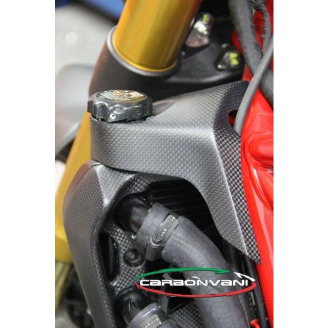 CARBONVANI カーボンバーニ ラジエーターキャップ カバー クリア塗装：艶あり GLOSSY MONSTER 1200 R S DUCATI ドゥカティ ラジエーター 冷却関連 エンジン | CARBONVANI | 01