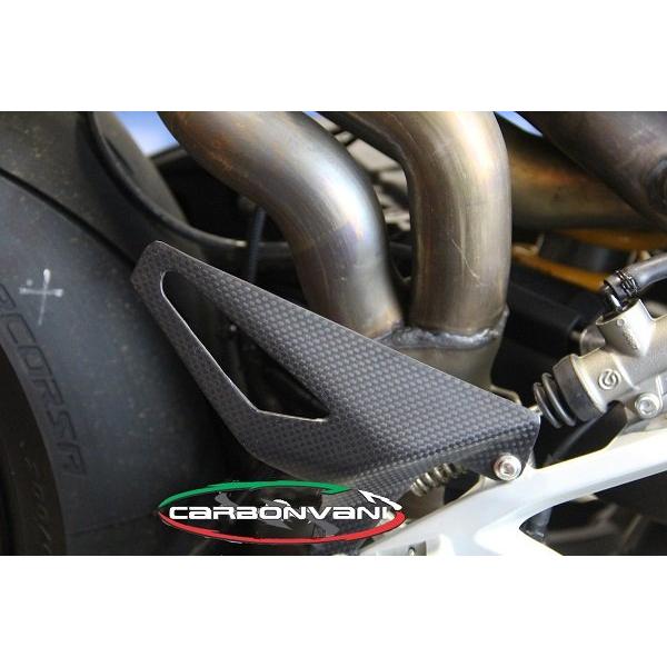 CARBONVANI カーボンバーニ ヒールガード クリア塗装：艶あり GLOSSY  PANIGALE V4R DUCATI ドゥカティ その他ステップオプション・補修部品 ステップ 足回りの画像