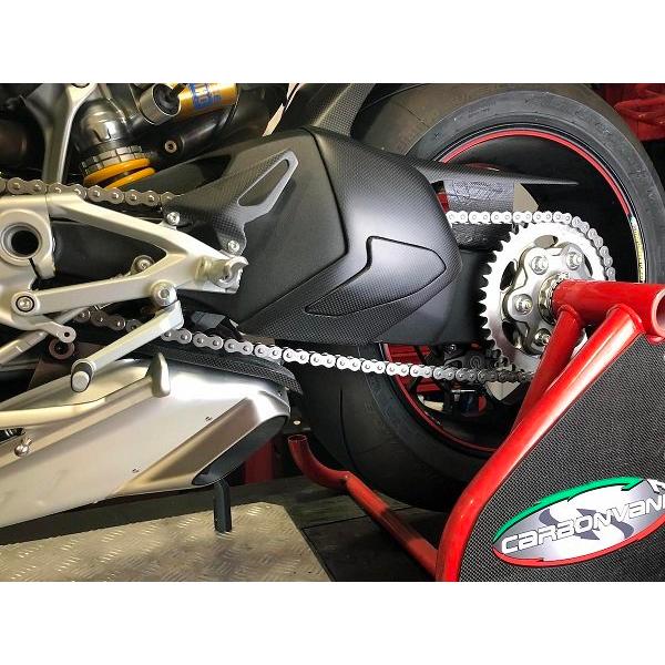 CARBONVANI カーボンバーニ スイングアームガード クリア塗装：艶なし MAT PANIGALE V4R DUCATI ドゥカティ その他スイングアームオプション・補修部品 足回り_1