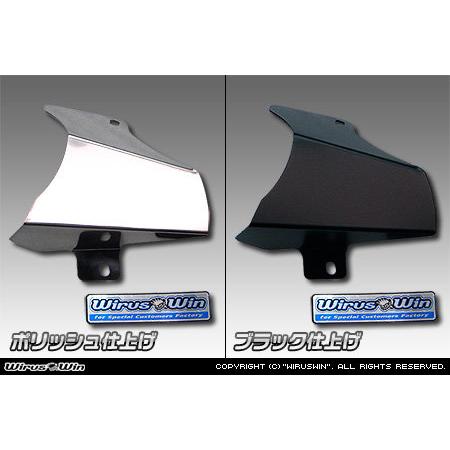 WirusWin ウイルズウィン スリップオンマフラー スラッシュタイプ 仕様：チタン仕様 / ヒートガード：ポリッシュ仕上げ MT-03 MT-25 MT03 YAMAHA ヤマハの画像