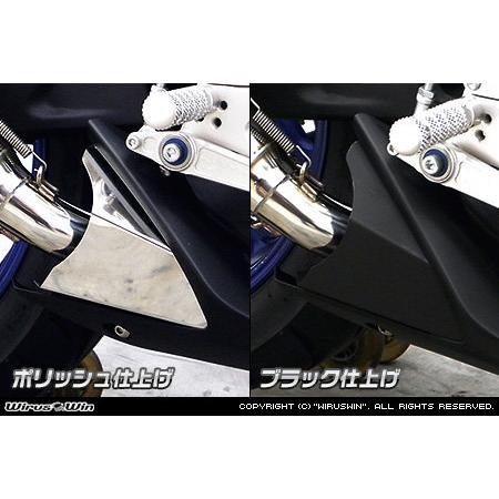 WirusWin ウイルズウィン スリップオンマフラー スラッシュタイプ 仕様：チタン仕様 / ヒートガード：ポリッシュ仕上げ MT-03 MT-25 MT03 YAMAHA ヤマハの画像