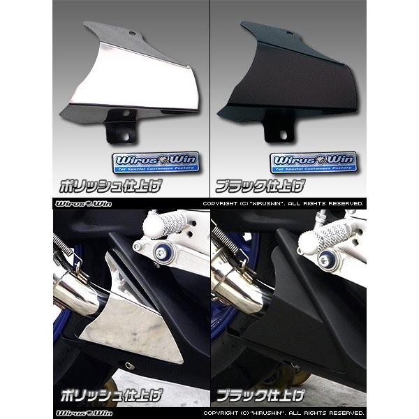 WirusWin ウイルズウィン スリップオンマフラー スポーツタイプ 仕様：チタン仕様 / ヒートガード：ポリッシュ仕上げ YZF-R25 YZF-R3 YAMAHA ヤマハ マフラーの画像