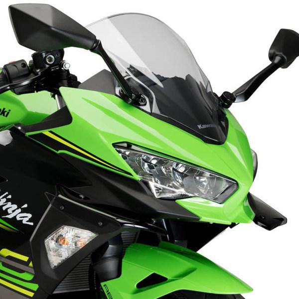 Puig プーチ サイドダウンフォーススポイラー カラー：ブラック ニンジャ 400 KAWASAKI カワサキ サイドカウル・サイドカバー カウル関連 外装_3