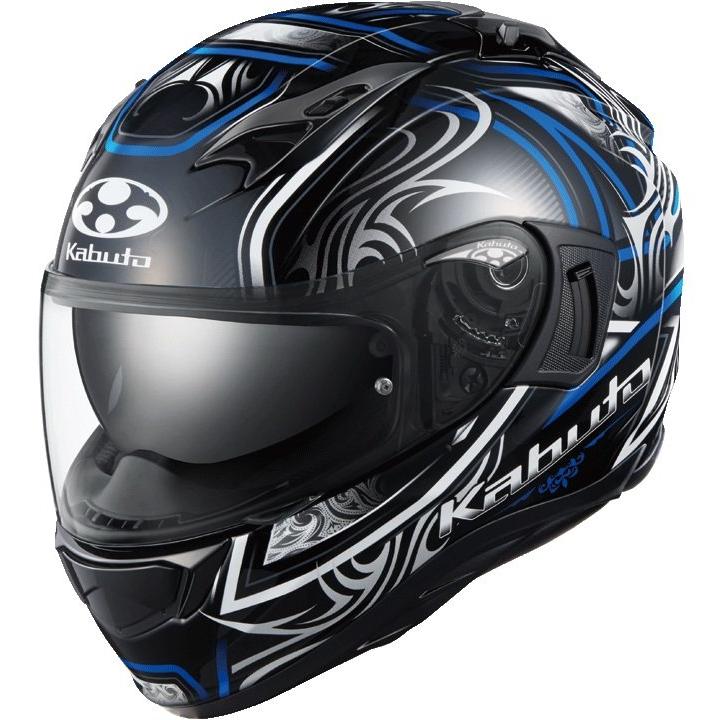 OGK KABUTO オージーケーカブト KAMUI-3 JAG [カムイ・3 ジャグ ブラック ブルー] ヘルメット サイズ：XL(61-62cm) フルフェイスヘルメット | ブランド登録なし