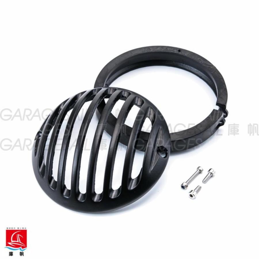 GarageSaiL ガレージセイル 4.5” Casting Fence Headlight Cover カラー：Black ヘッドライトガード 外装