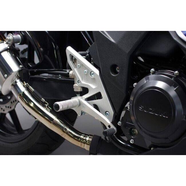 WR’S ダブルアールズ バトルステップ WS／WK カラー：シルバーアルマイト GSX250R SUZUKI スズキ バックステップ ステップ 足回り_3