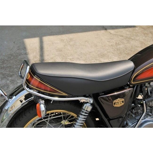 sr400 sr500 ショートダブルシート K＆H s0108 ショートダブル厚型 A ステッチ 〜09 SR400/500｜K＆H