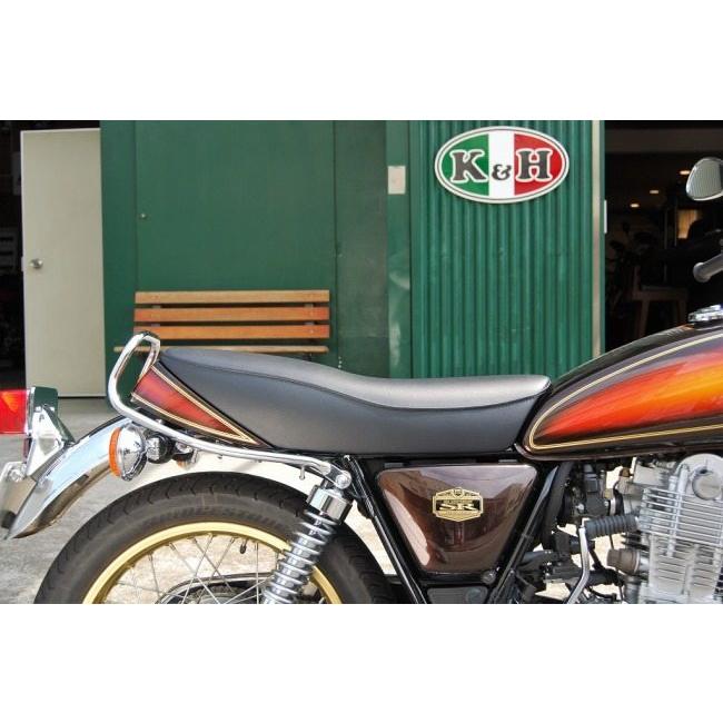 K&H ケイアンドエイチ ダブルシート Aステッチ仕上げ SR400 SR500