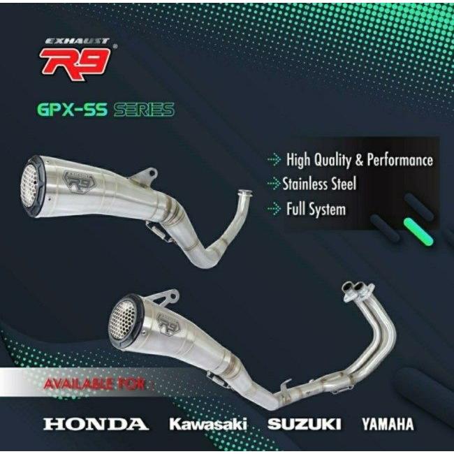 ブランド登録なし - R9 Exhaust アールナインエキゾースト GPX-SS フルエキゾースト R15 YZF-R15 YAMAHA ヤマハ フルエキゾーストマフラー えり巻き