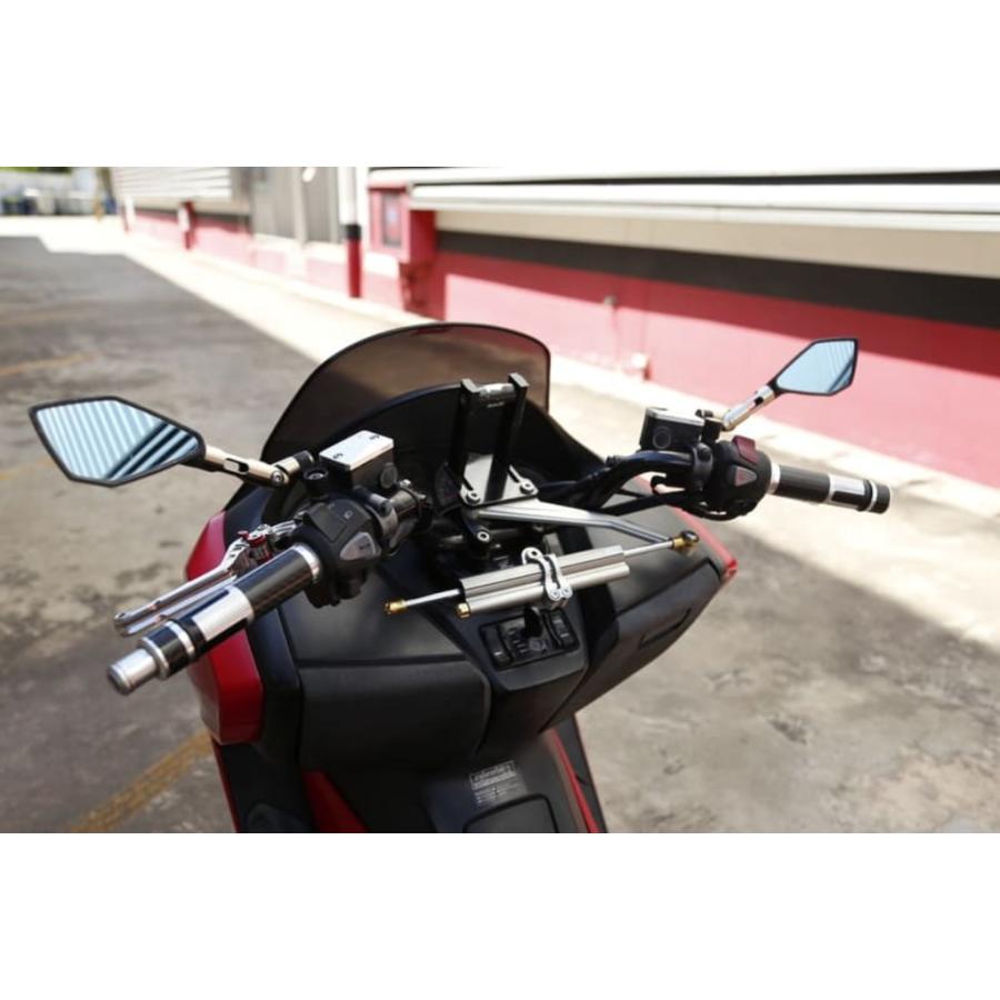 YSS ワイエスエス ステアリングダンパー ECI88 カラー：レッド FORZA 300 HONDA ホンダ ハンドル周辺パーツ ハンドル_2